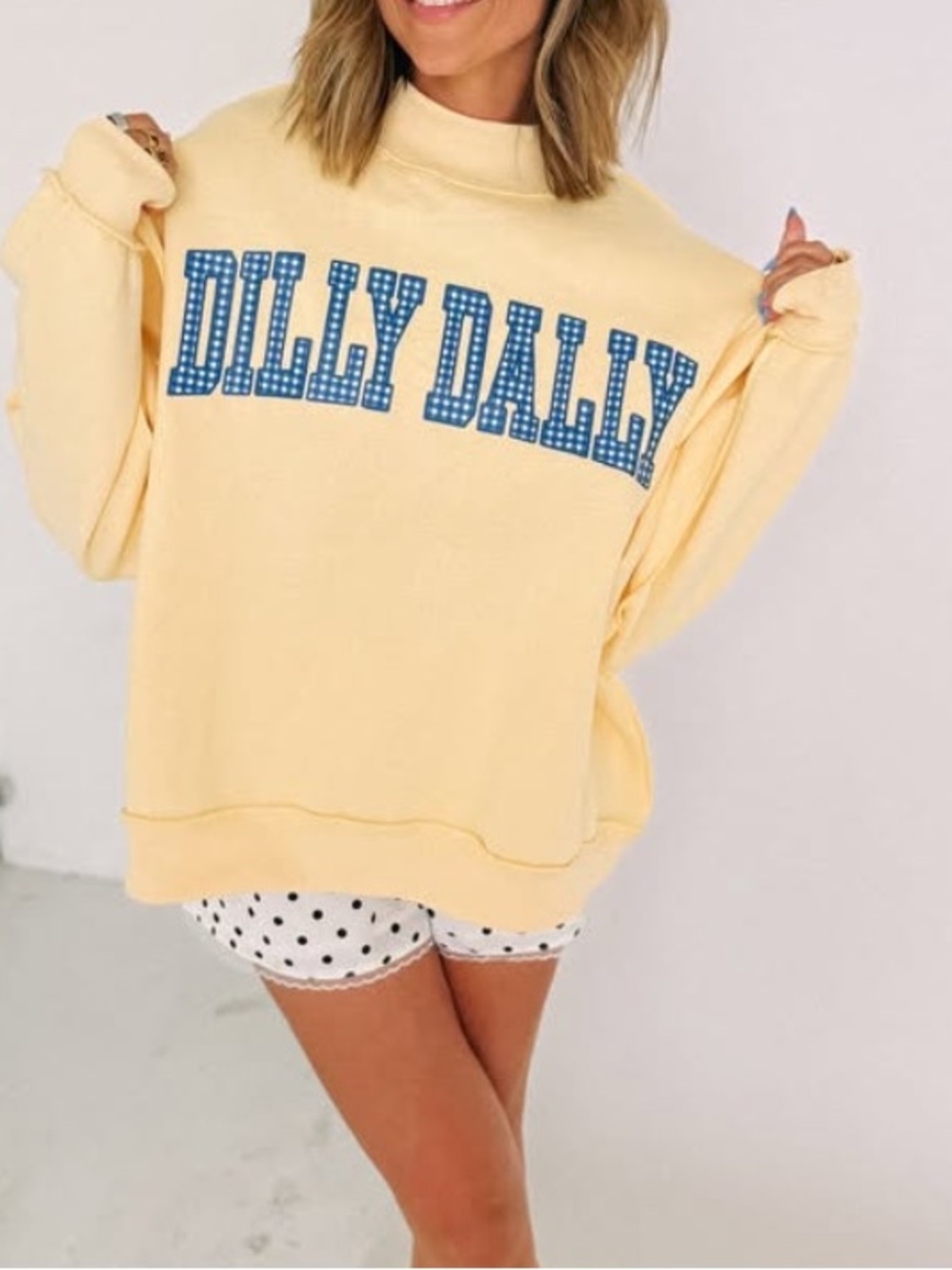 Butter mock neck Sweatshirt dilly dally - Picture 10 of 11